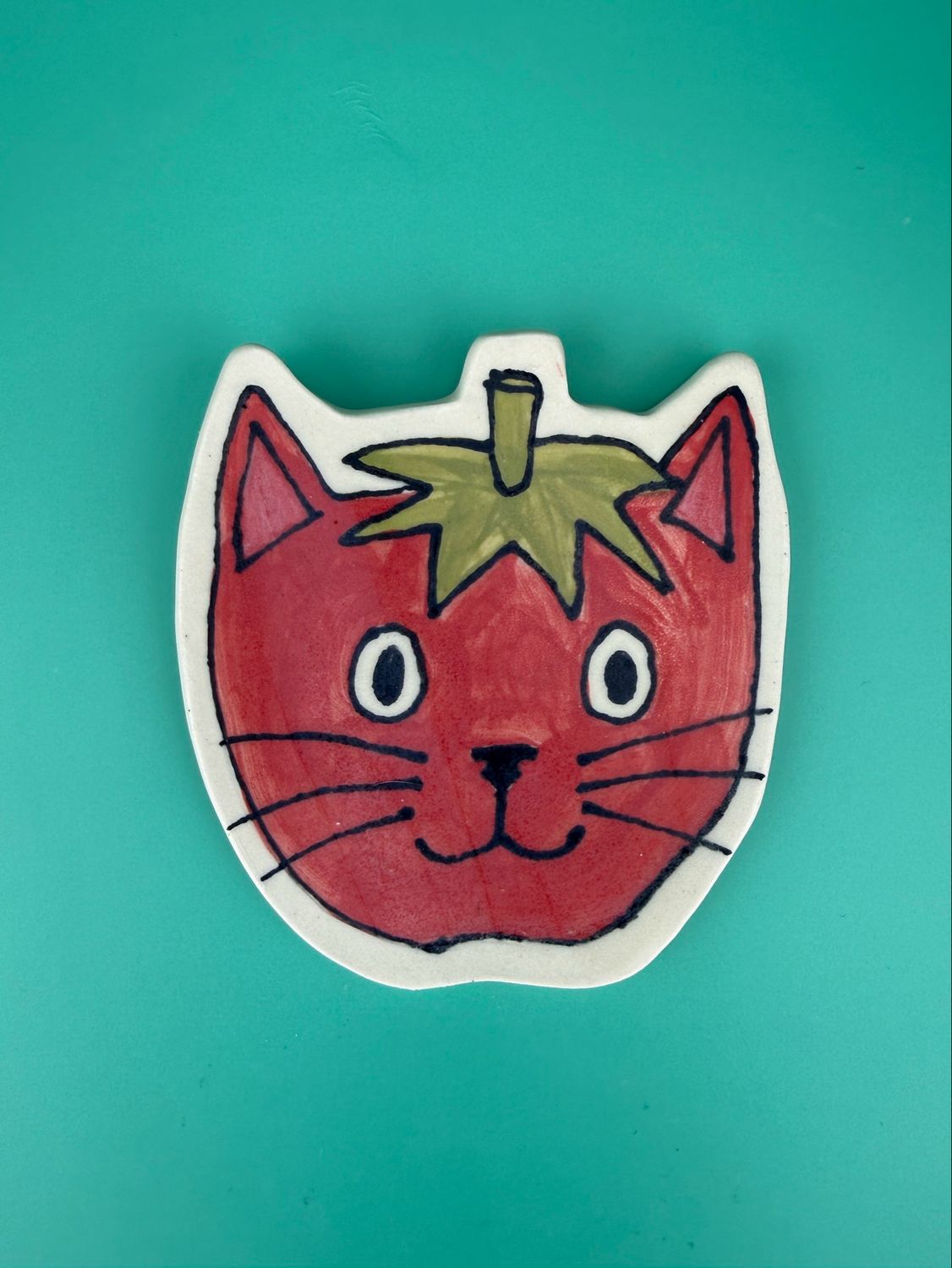 Tomato Cat Tray/Wall Piece