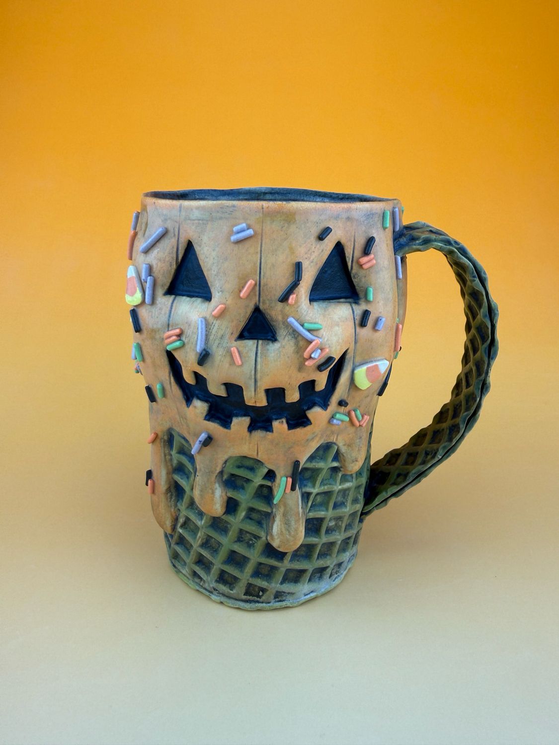 Jack-O-Lantern Ice Cream Mug 1 Jack-O-Lantern Ice Cream Mug 1