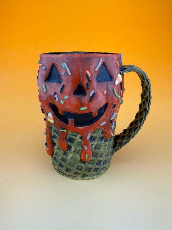 Jack-O-Lantern Ice Cream Mug 2