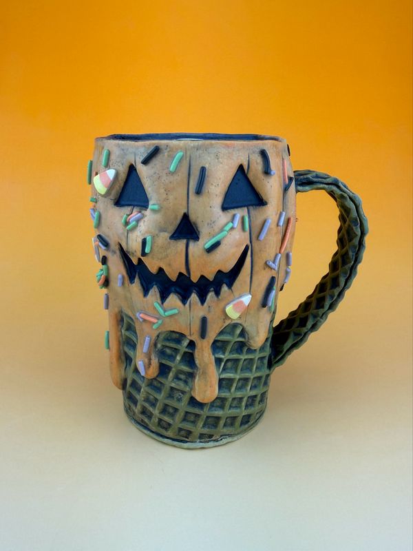 Jack-O-Lantern Ice Cream Mug 3