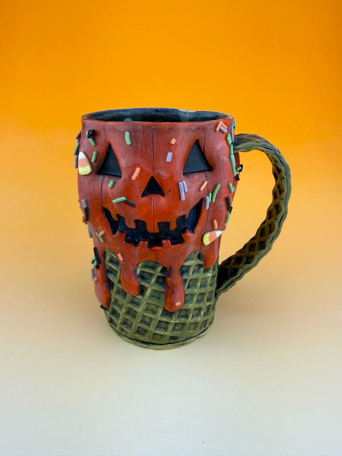 Jack-O-Lantern Ice Cream Mug 4 Jack-O-Lantern Ice Cream Mug 4