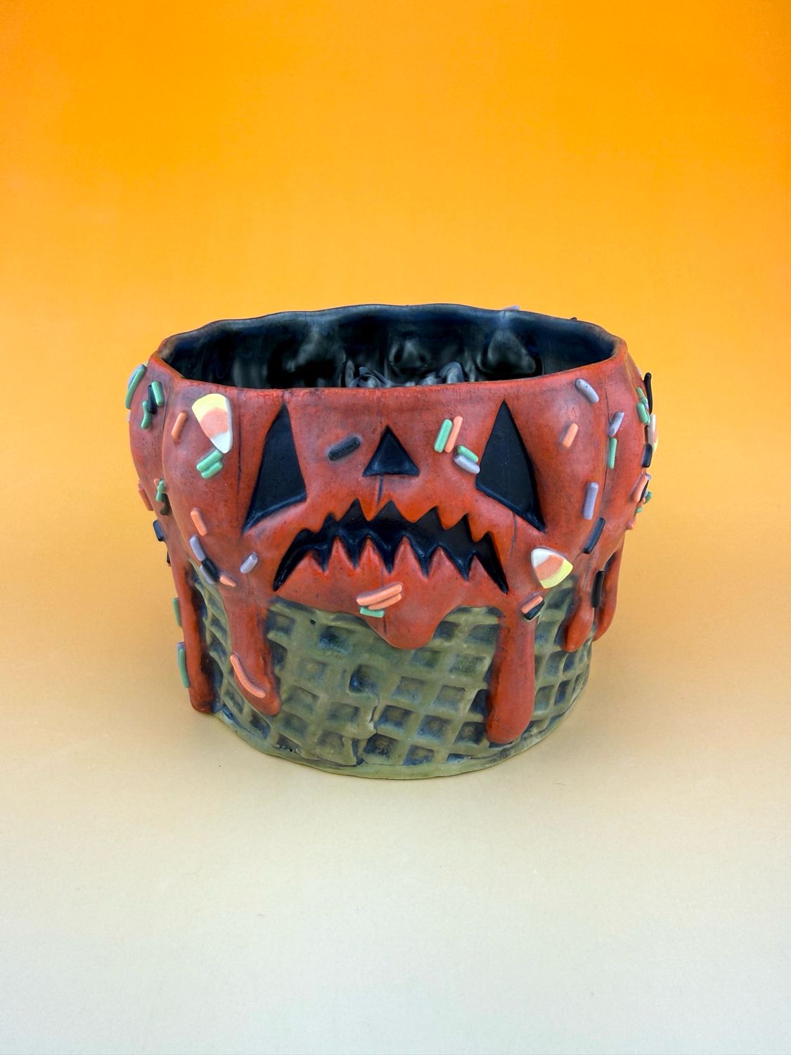 Jack-O-Lantern Ice Cream Bowl