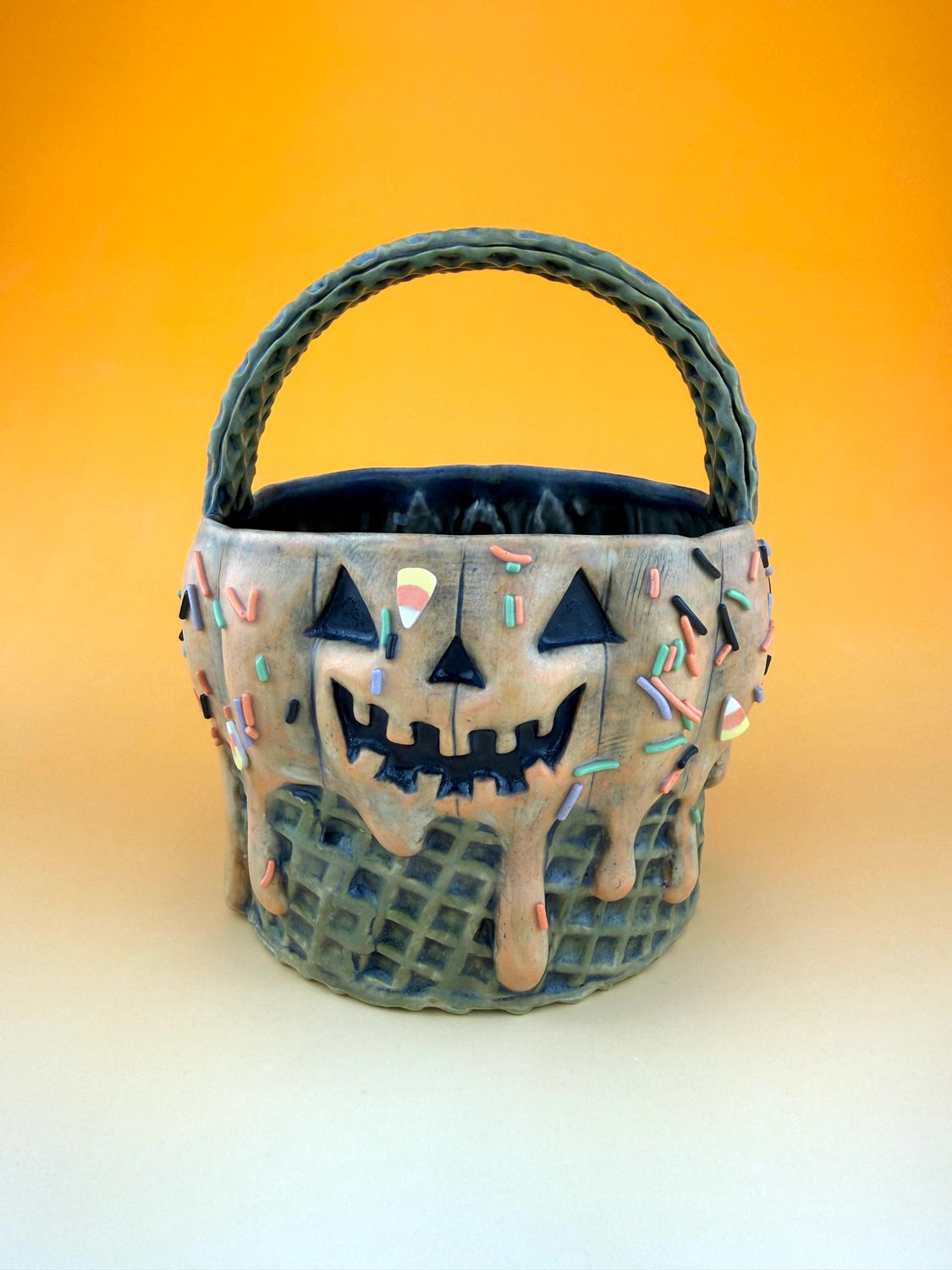 Jack-O-Lantern Ice Cream Basket 2