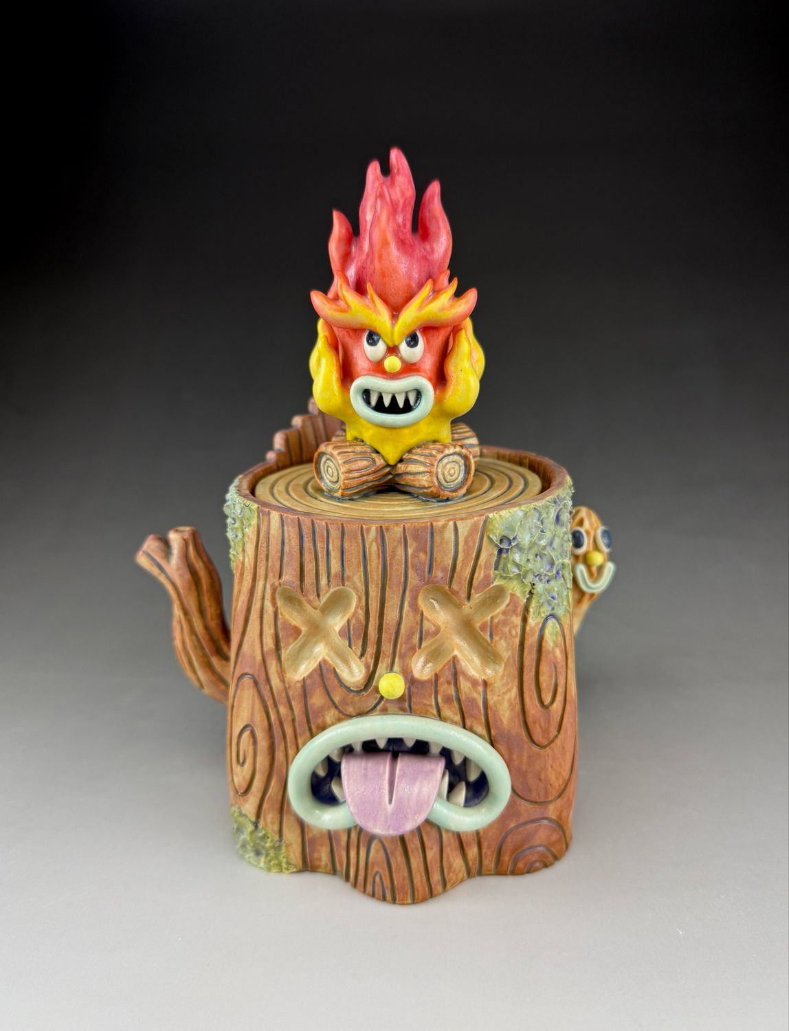Campfire Stump Jar
