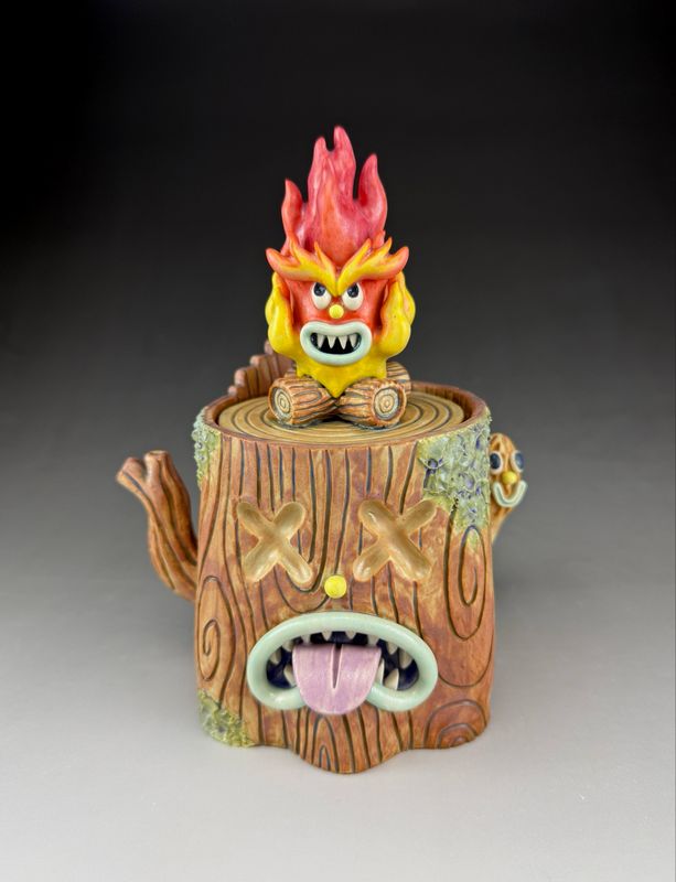 Campfire Stump Jar