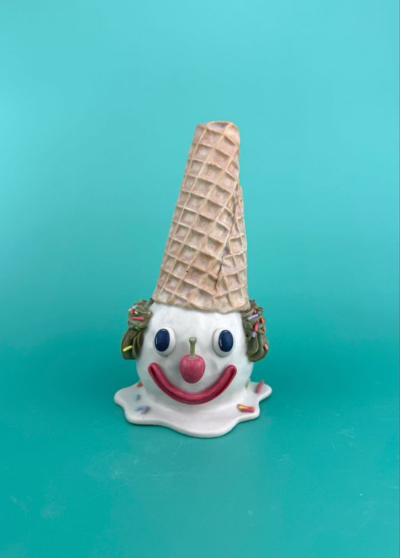 Clown Cone Vase - Green