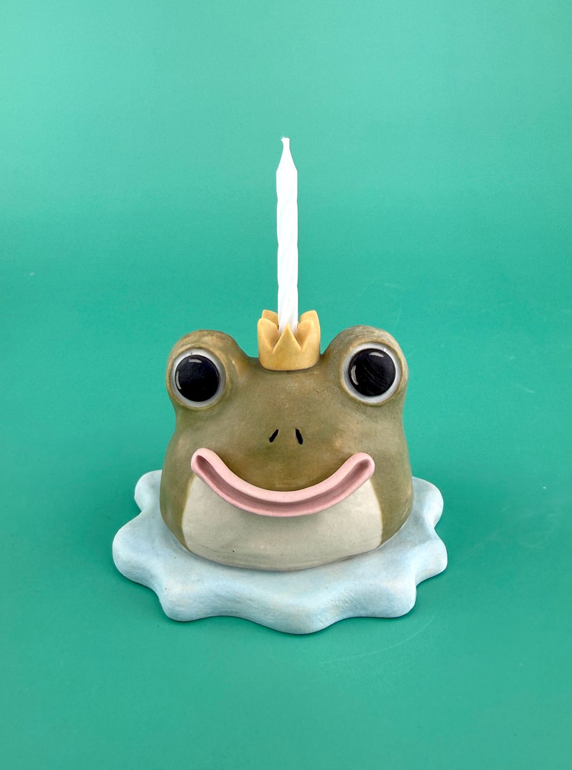 Birthday Candle Holder - Frog 2 Birthday Candle Holder - Frog 2