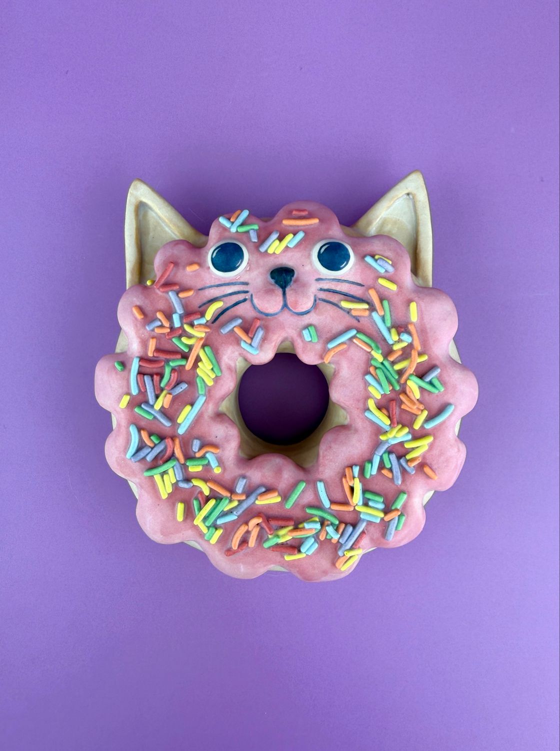 Donut Pet Wall Piece - Pink Cat Donut Pet Wall Piece - Pink Cat