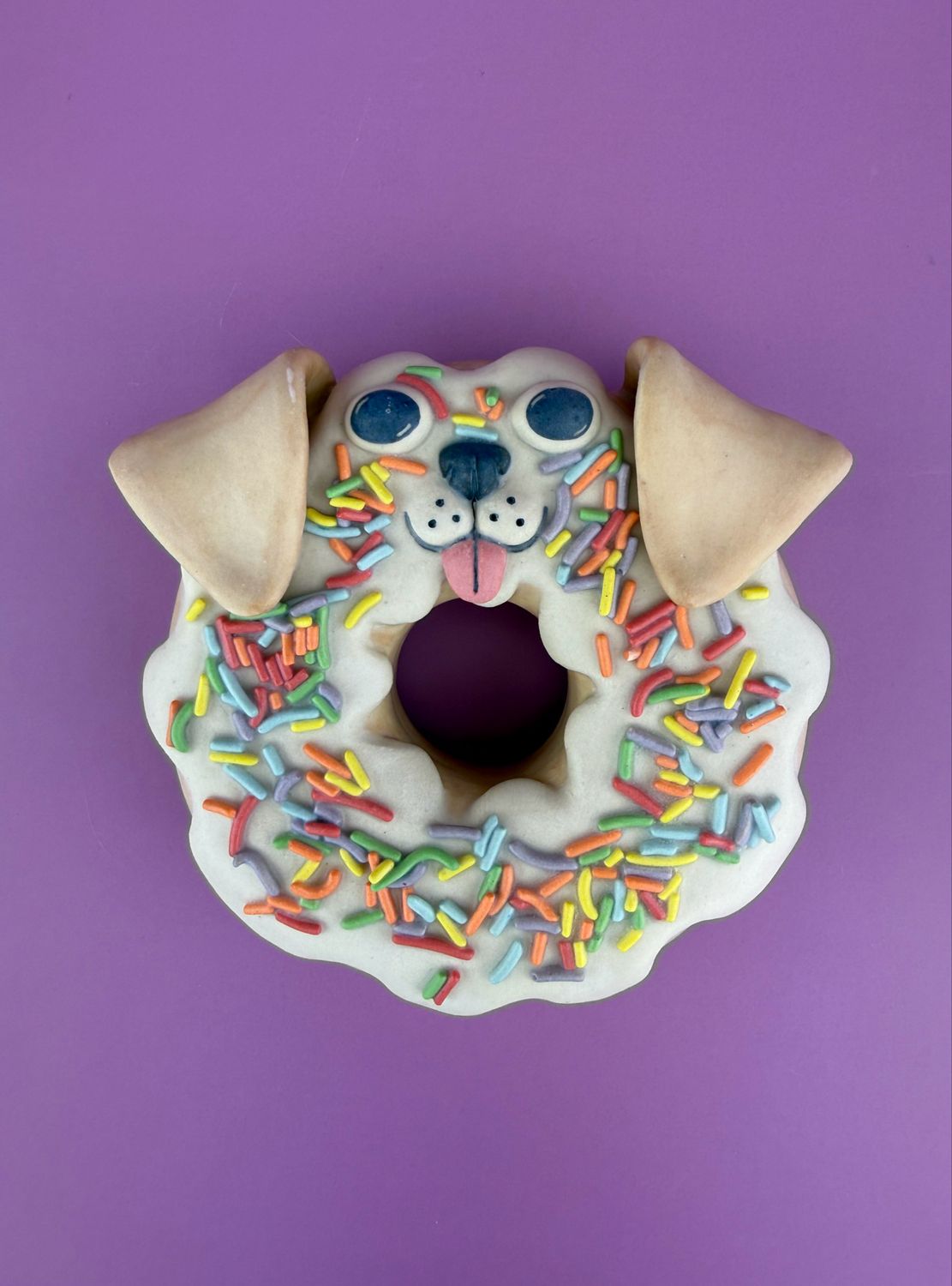 Donut Pet Wall Piece - White Dog Donut Pet Wall Piece - White Dog