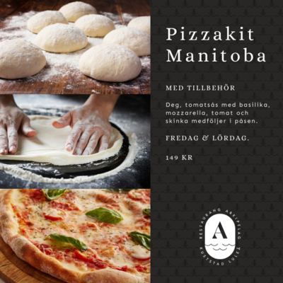 Pizzakit - Deg och toppings Pizzakit - Deg och toppings