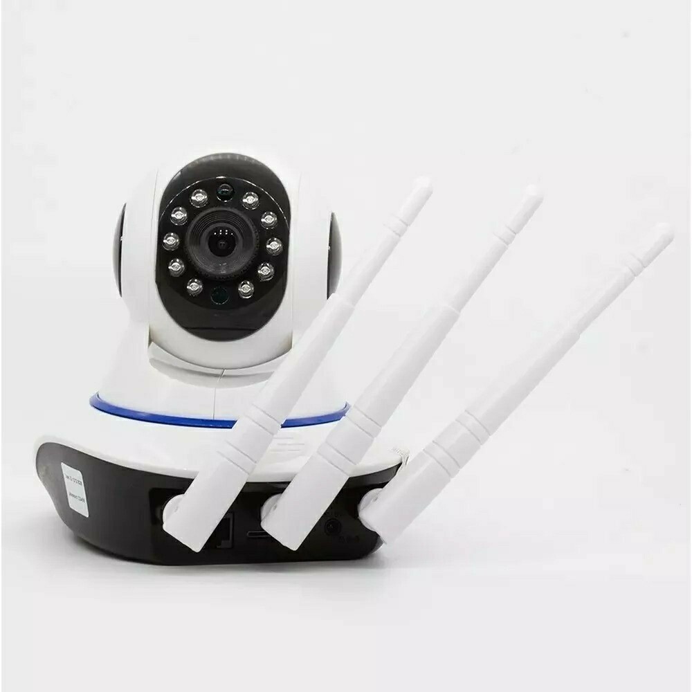 Camera Robo 3 Antenas Ip Wifi 360º 720p Sistema Yoosee/yyp2p