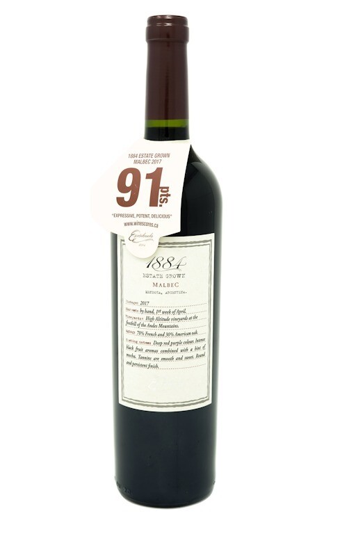 1884 Estate Grown Malbec 1884 Estate Grown Malbec