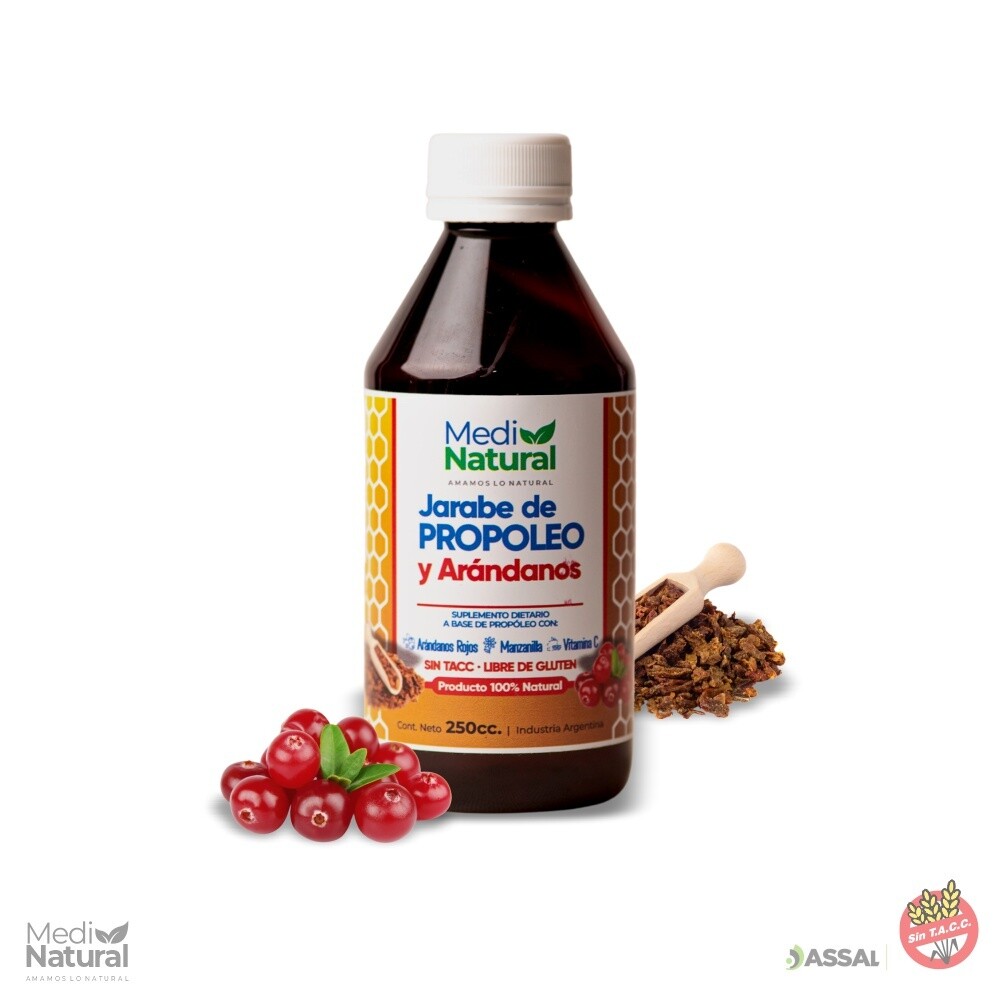 Propóleo Con Stevia / Arandanos Rojos y manzanilla / Con jengibre &amp; Mentol / Aloe y Curcuma