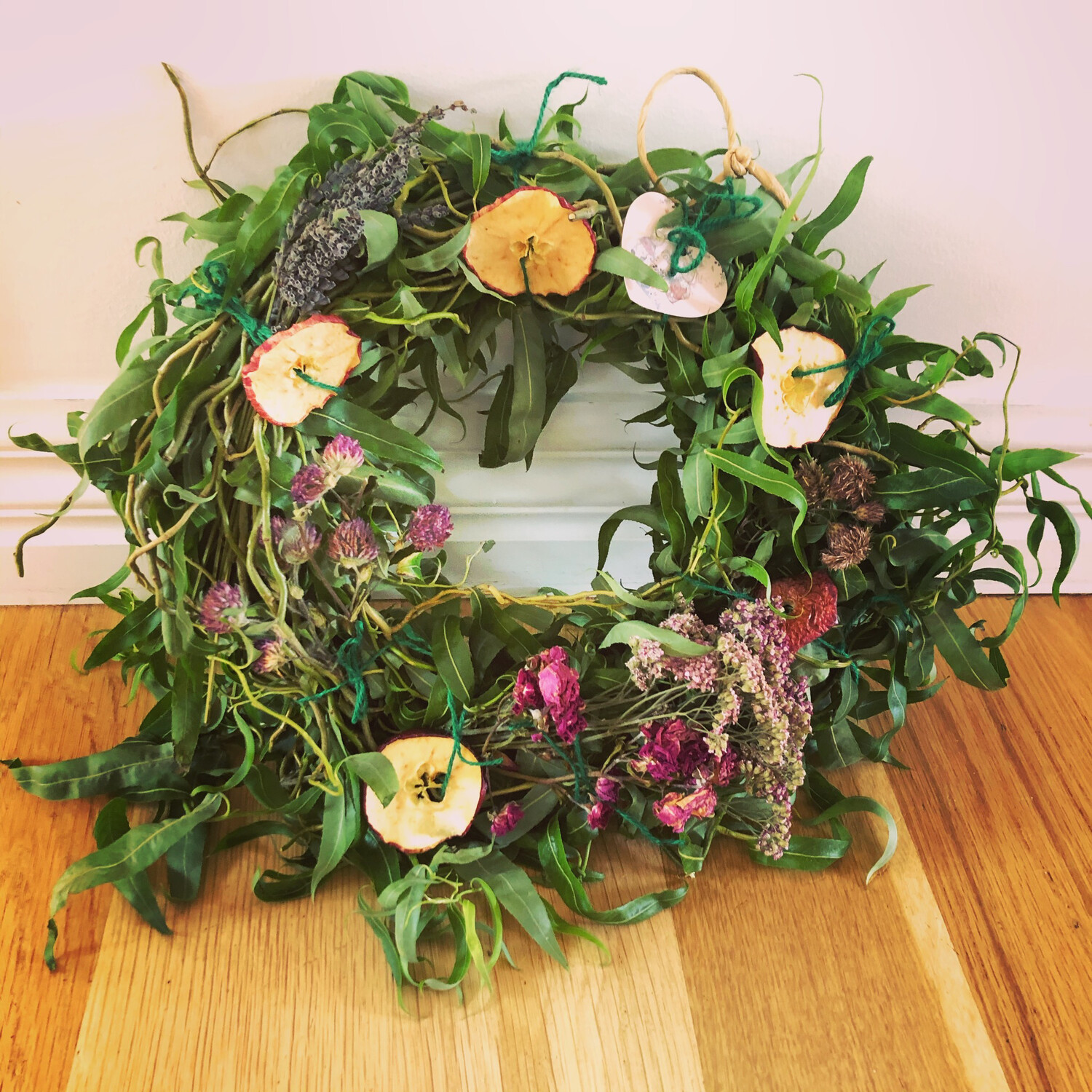 Willow Wreath - fresh leaves