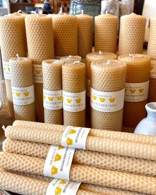 Pair of beeswax candles