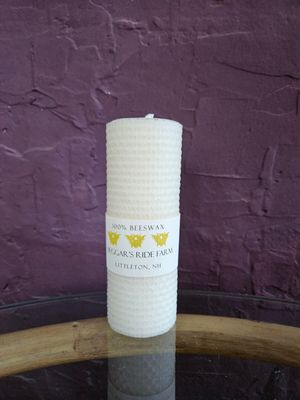Short narrow white pillar