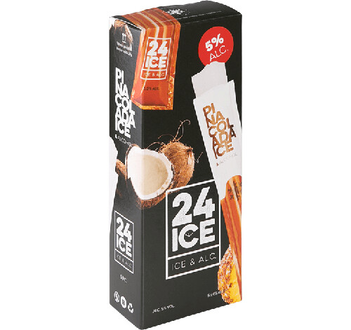 24 ICE - Pina Colada Frozen Cocktail - Pack: 5 x 65ml