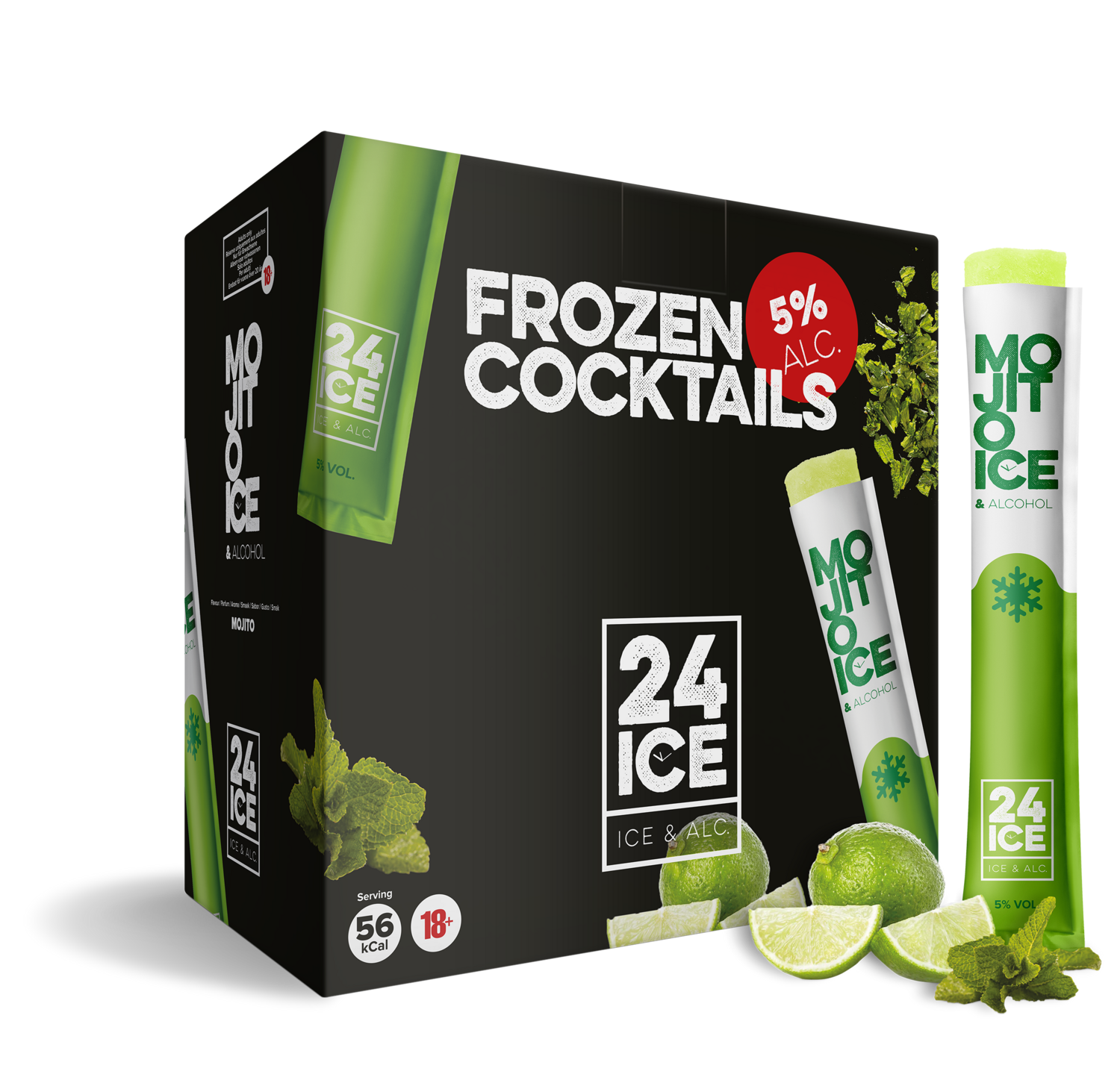 24 ICE - Mojito Frozen Cocktail - Box: 50 x 65ml
