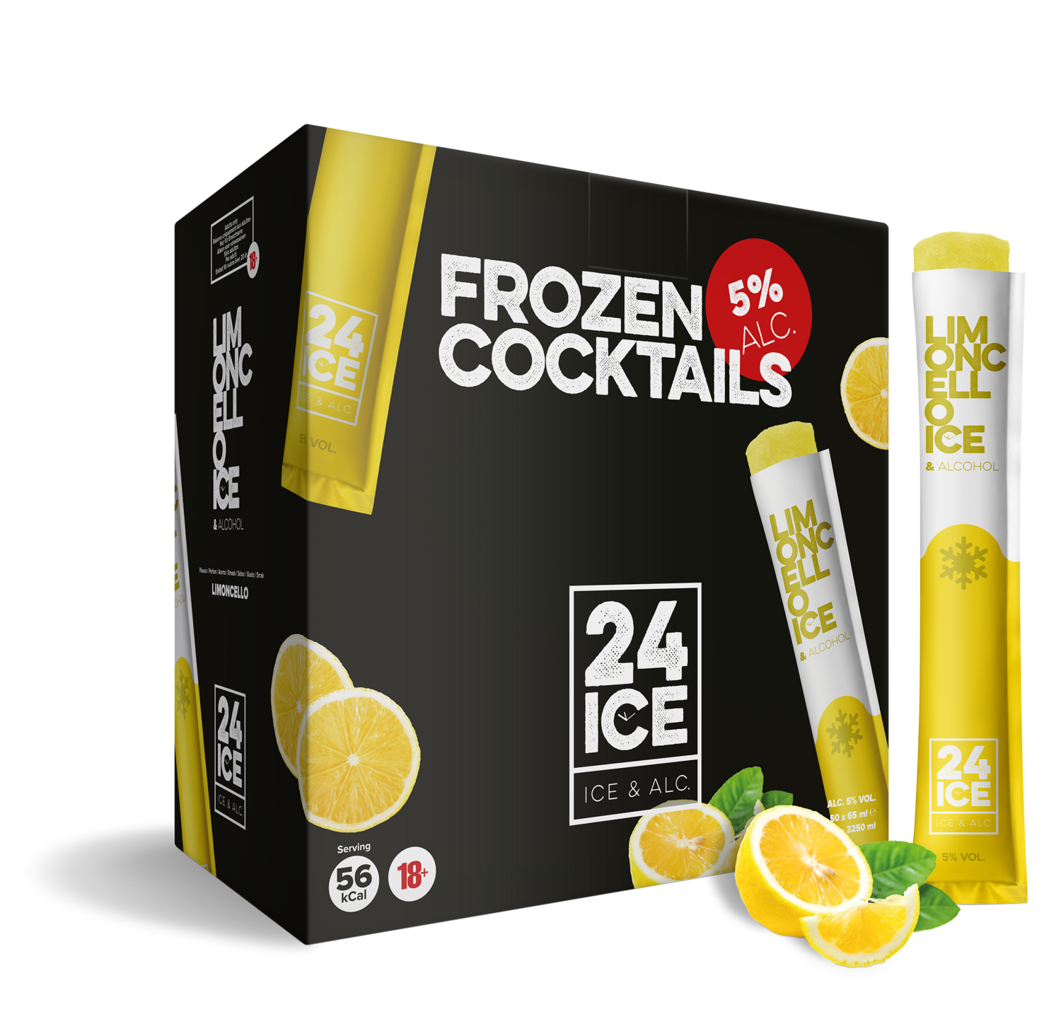 24 ICE - Limoncello Frozen Cocktail - Box: 50 x 65ml