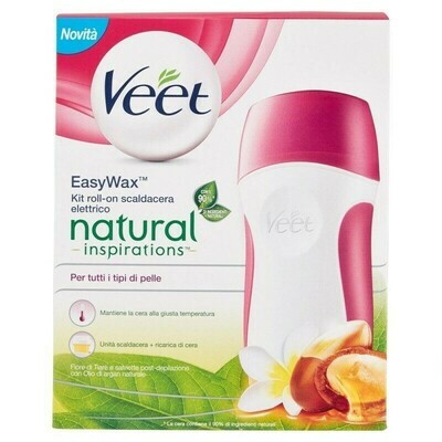 VEET NATURAL INSPIRATIONS KIT ROLL-ON SCALDACERA ELETTRICO PER TUTTI I TIPI DI PELLE