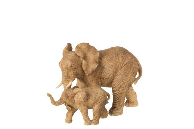 ELEPHANT + ENFANT RESINE