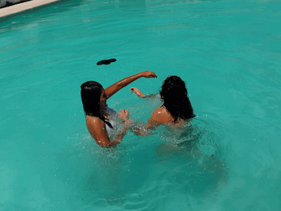 2023-08-10 FENIX VS ASHLEY: POOLSIDE WRESTLING THRILLER (PICTURES)