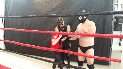 2024-04-13 MIXED HANDICAP MATCH: AXL &amp; PEZ VS HELEN IN THE RING (PICTURES)