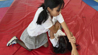2024-10-03 HELEN VS JAMIE CATFIGHT ON MATS IN SCHOOLGIRL UNIFORMS (VIDEO)
