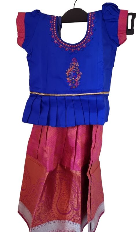 Pattu Pavadai Asian Indian Girls kids - Age 4
