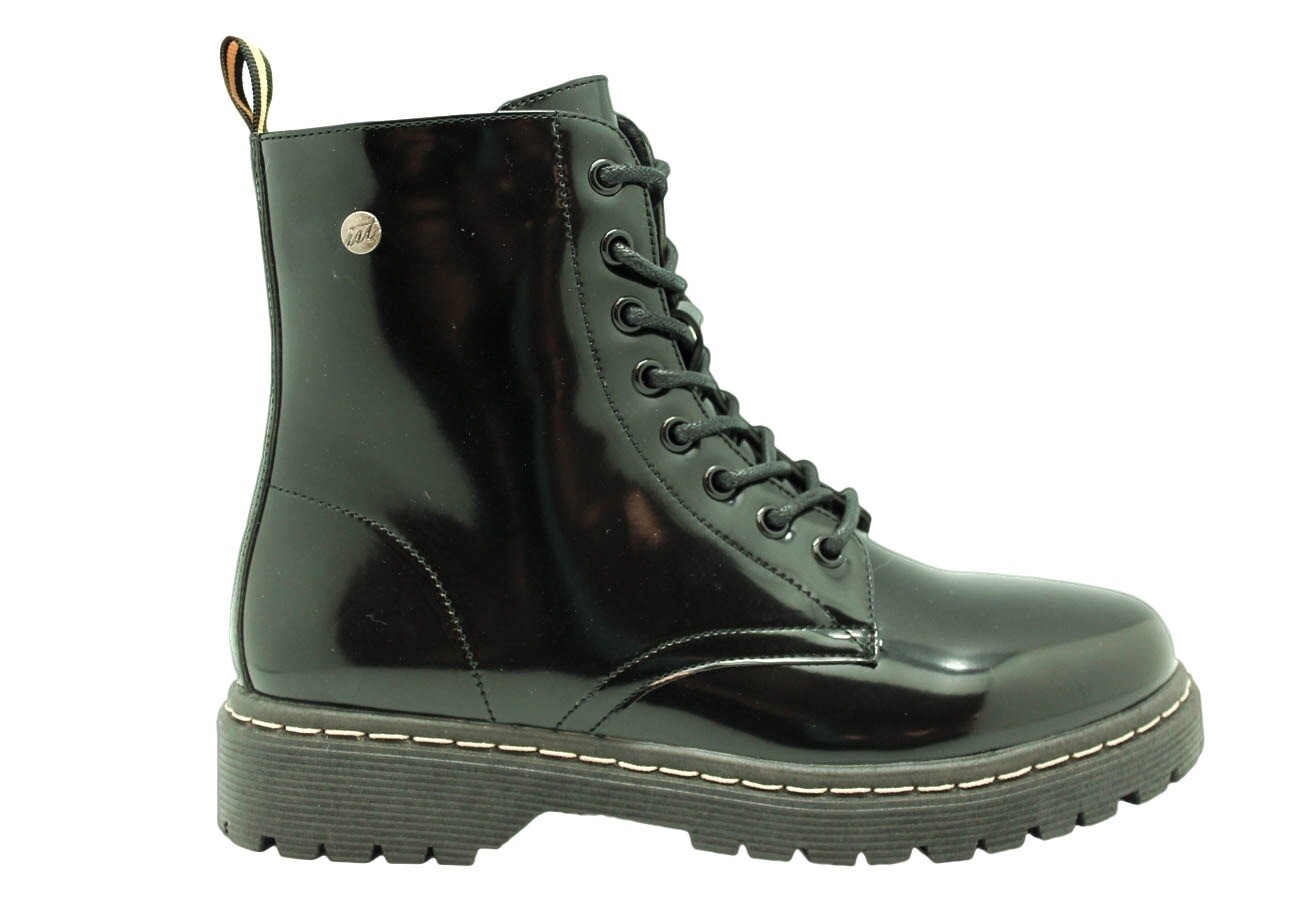 Botas negras con cordones para mujer, botas cortas de estilo británico, a  la moda, para invierno, 2020 - AliExpress Calzado