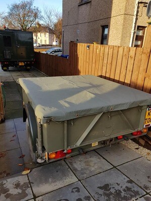 Sankey Wide Track or Penman Trailer Cover. Green Ripstop