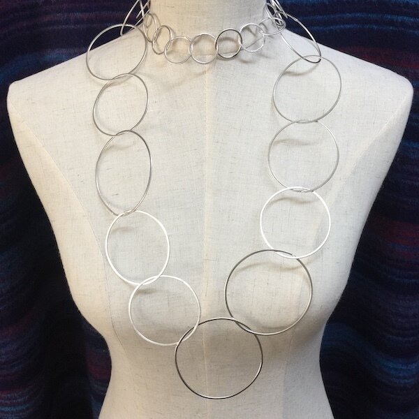 OTN-1133 Silver plated necklace