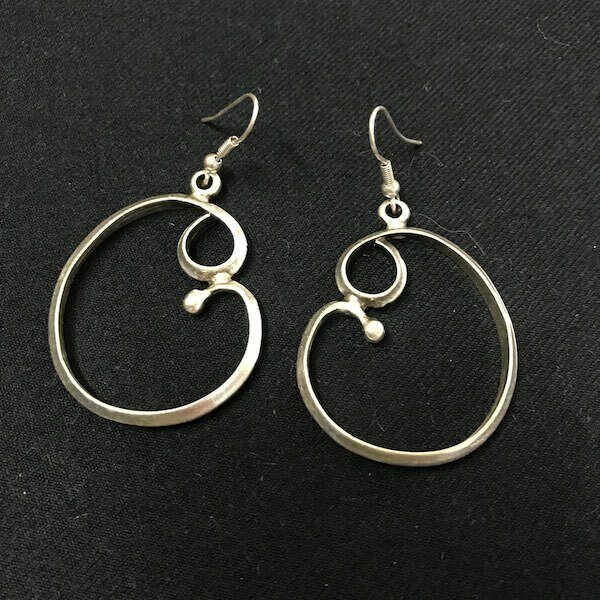 OTE-9 Silver plated earrings