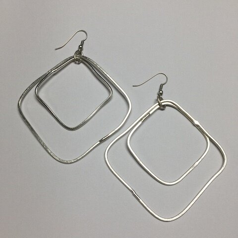 OTE-4137 Silver plated earrings