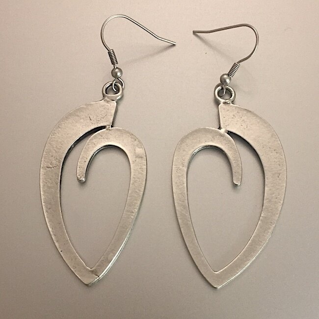OTE-3018 - Silver plated earrings