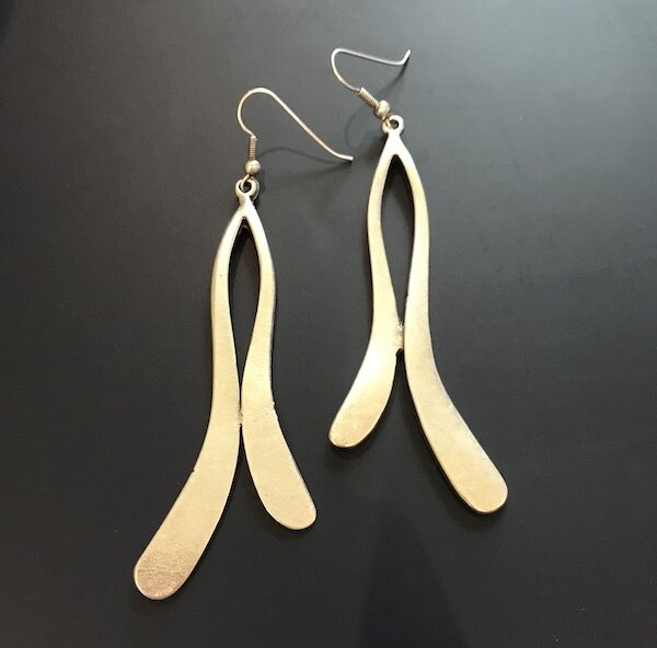 OTE-30 Silver plated earrings