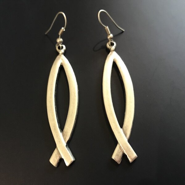 OTE-37 Silver plated earrings