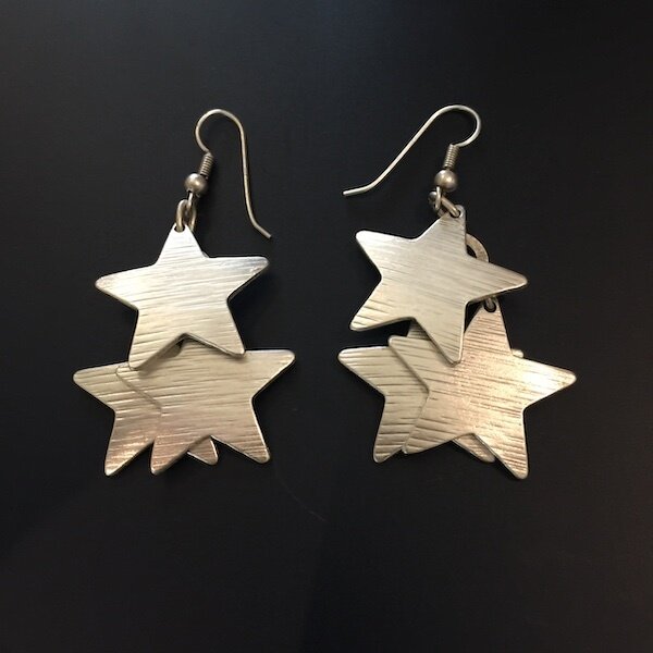 OTE-43 Silver plated earrings