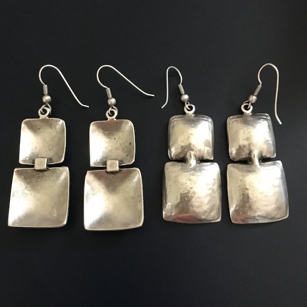 OTE-53 Silver plated earrings