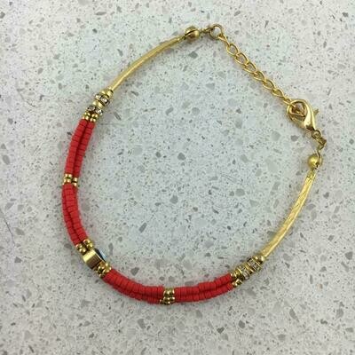 34541 - Gold Plated Stone Bracelet