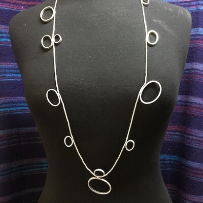OTN-19 silver plated necklace