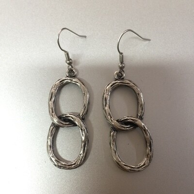OTE-3079 - Silver plated earrings