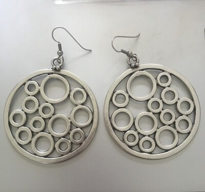 OTE-60 Silver plated earrings