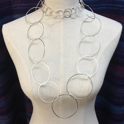 OTN-1133 Silver plated necklace
