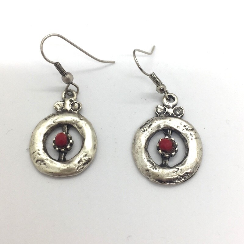 OTE-61 Silver plated earrings