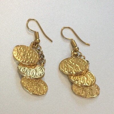 LHE-19 Gold plated earrings