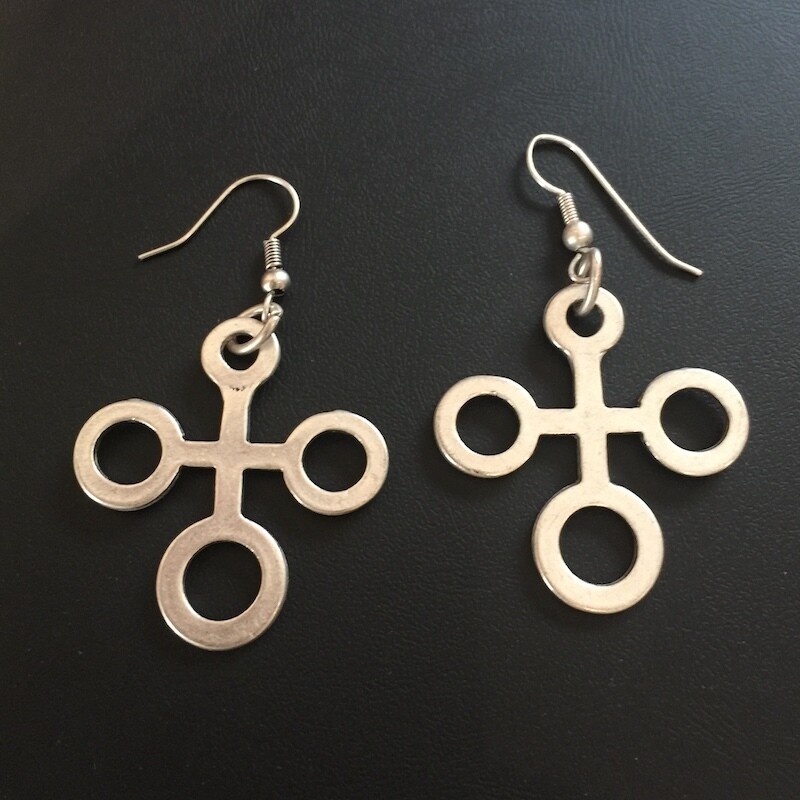 OTE-117 Silver plated earrings
