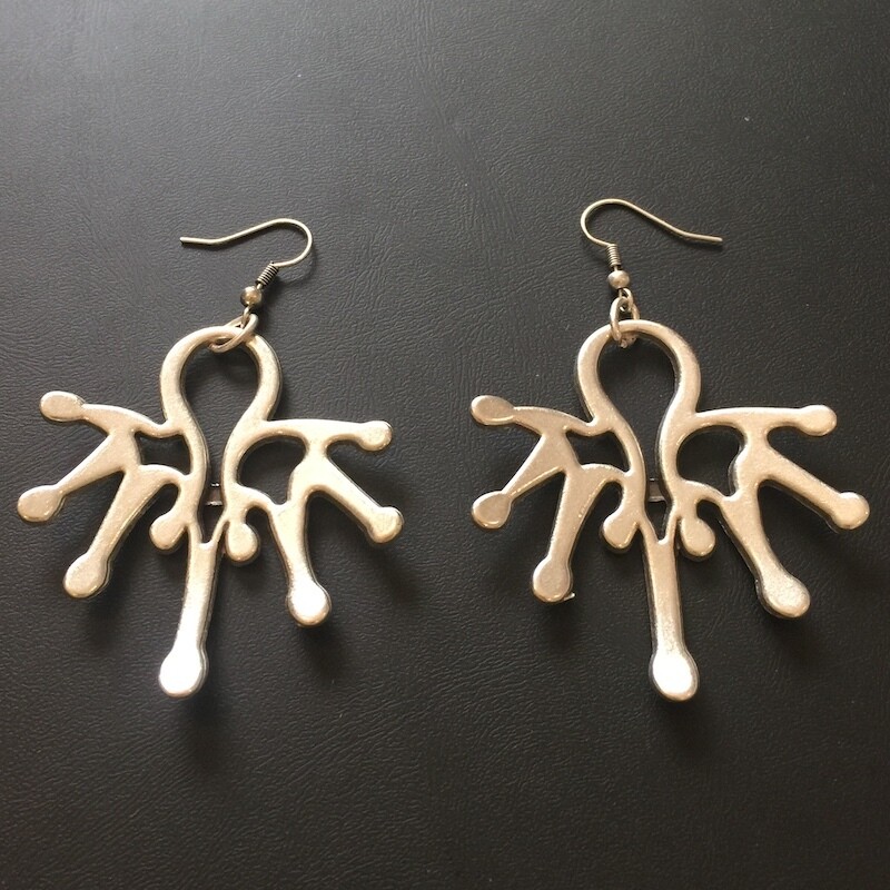 OTE-120 Silver plated earrings