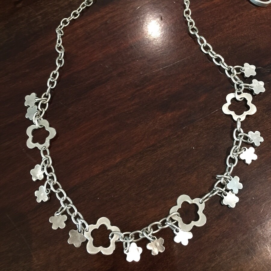 LHN-38 Silver plated necklace