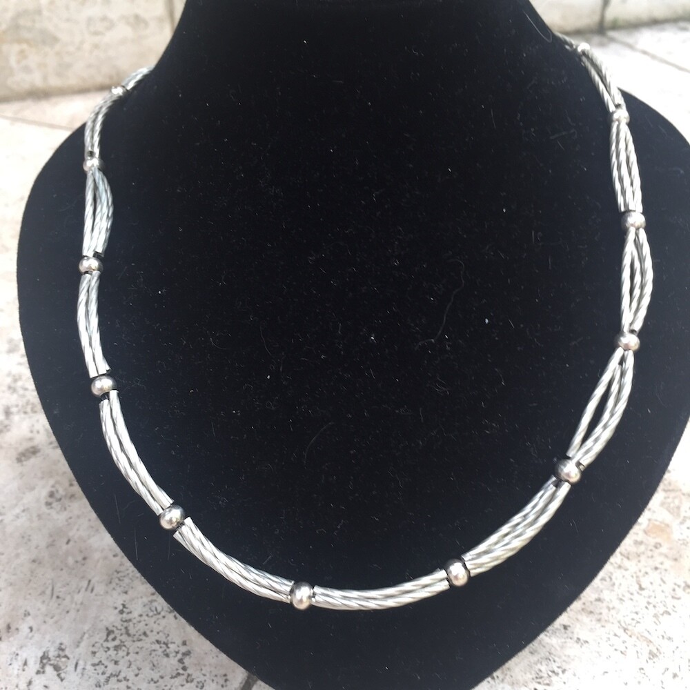 LHN-2204 Silver plated necklace